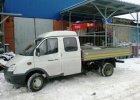 Бортовая машина ГАЗ-330232 "ГАЗель" с краном манипулятором FASSI